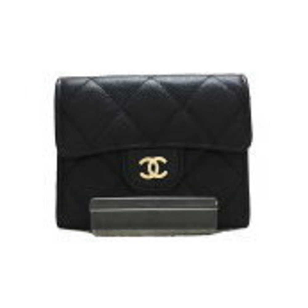 Chanel Leather Matelasse Chain Wallet